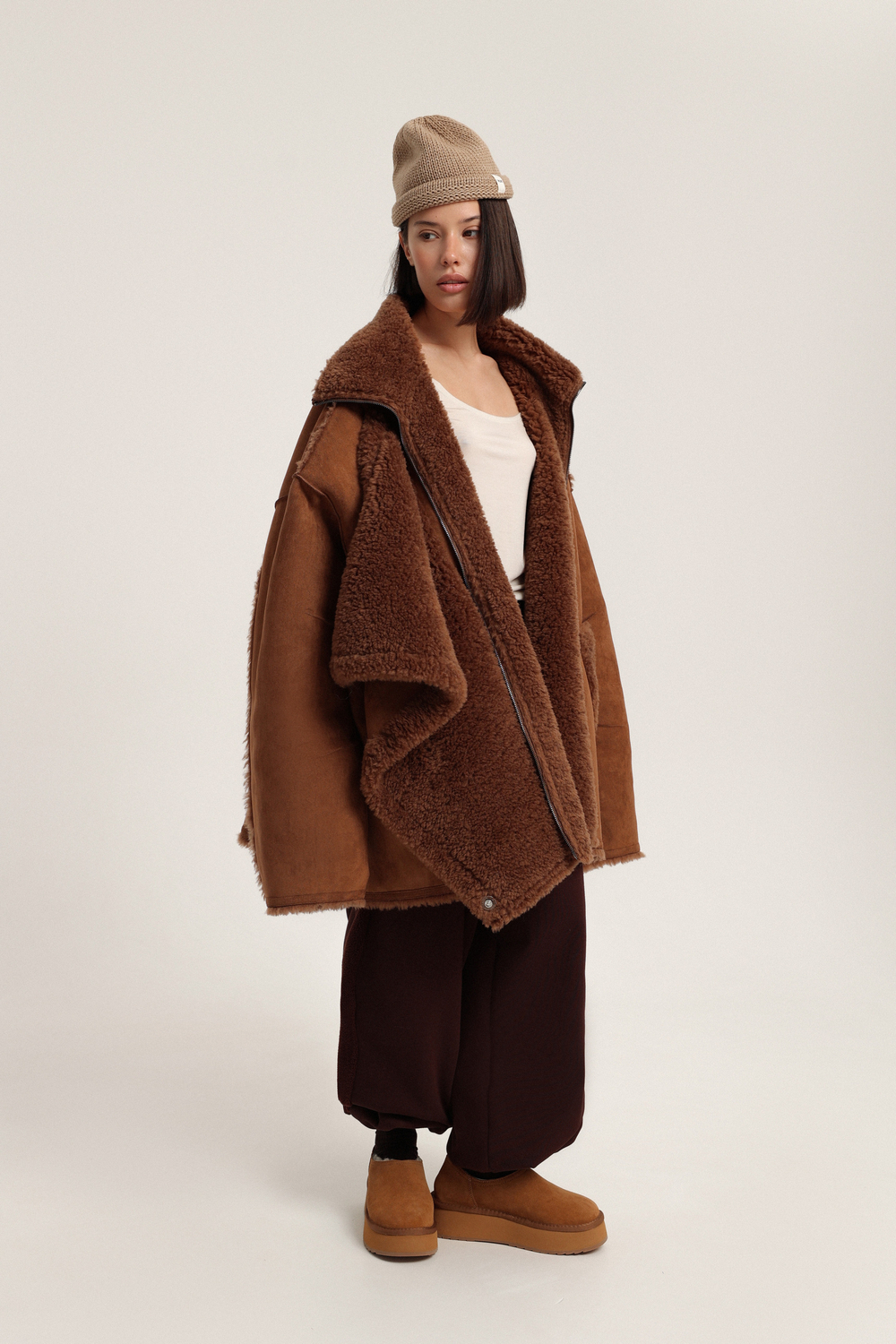 Дубленка с планкой