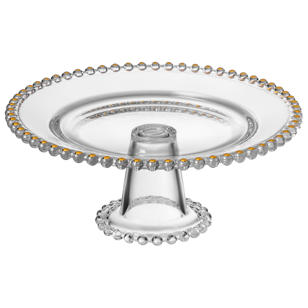 Блюдо сервировочное на ножке 20*8см "Golden Charm"