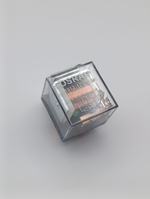 Реле универсальное автомобильное 12V 4 конта 100А с индикатором, с кронштейном, прозрачное