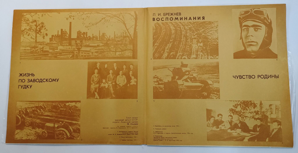 Винтажная виниловая пластинка LP Л. И. Брежнев Воспоминания (СССР 1981)