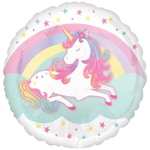 Шар Фольгированный Единорог Спящий (Розовый)