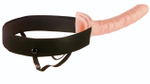 Мужской полый страпон 10 Hollow Strap-On - 24 см. (Цвет: телесный)