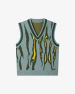 Жилет вязаный YMKASHIX Hellcome Серо-Зеленый