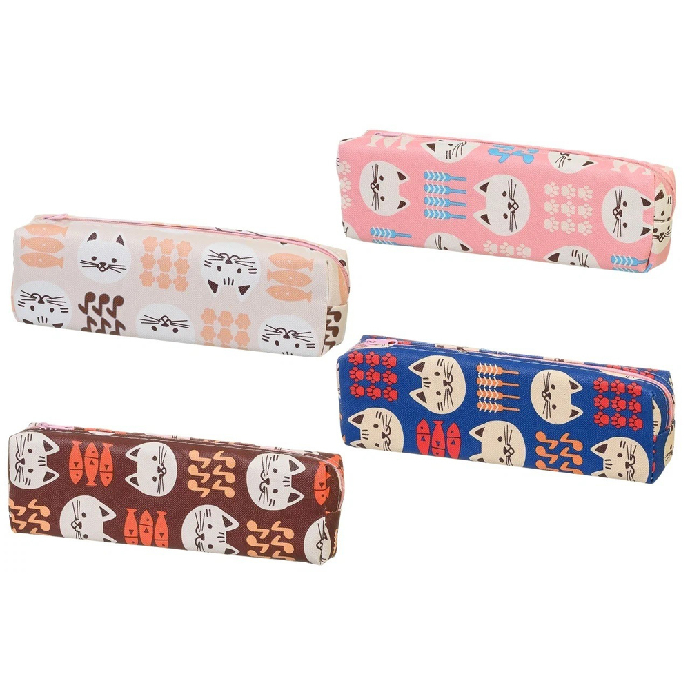 Пенал-косметичка Basir без наполнения, 19,5*6*3 см, серия "Котёнок", ассорти