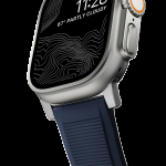 Ремешок Nomad Rugged Band для Apple Watch 42/44/45/49мм, Silver/Atlantic Blue (NM01296485)