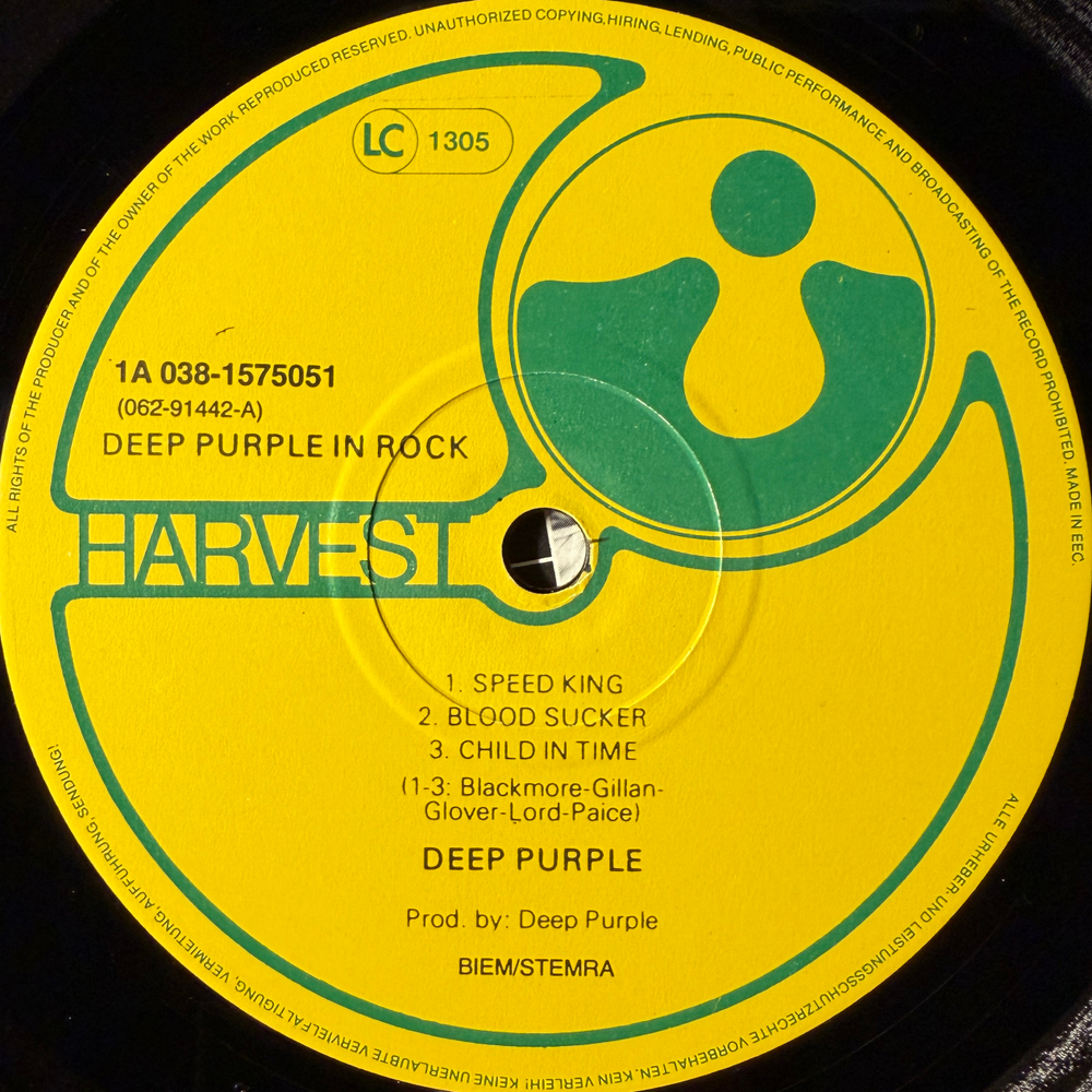 Deep Purple - Deep Purple In Rock (Европа)