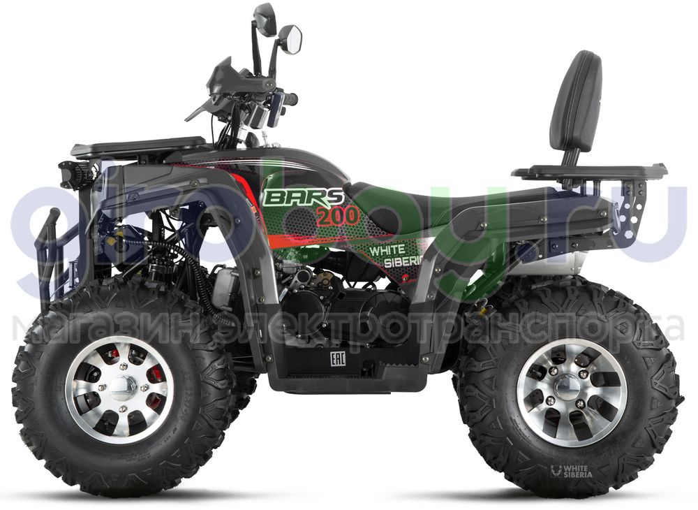 Бензиновый квадроцикл WHITE SIBERIA BARS 200CC PRO (Черный) фото №6