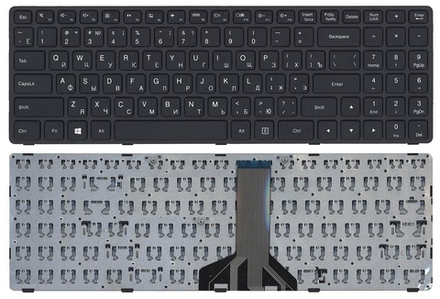 Клавиатура для ноутбука Lenovo Ideapad 300-15 100-15IBD, черная (KB-102176)