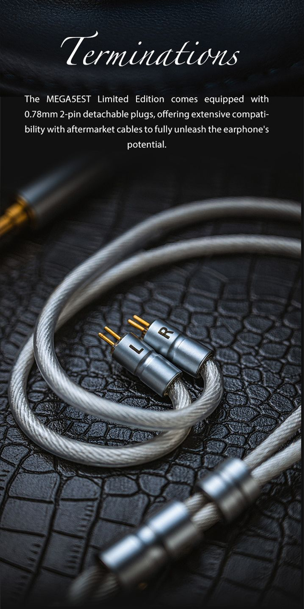 Наушники проводные Hisenior Cano Cristalles, без микрофона, внутриканальные, 4.4 мм, 3.5 мм, 2.5 мм