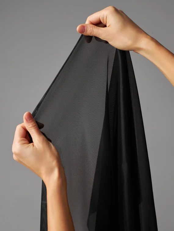 Корсетная сетка Lauma, мягкая, арт.388А, черный 170