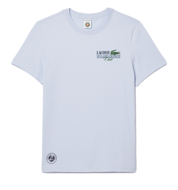 Мужская теннисная футболка Lacoste Roland Garros Edition Sport Cotton T-shirt - небесный