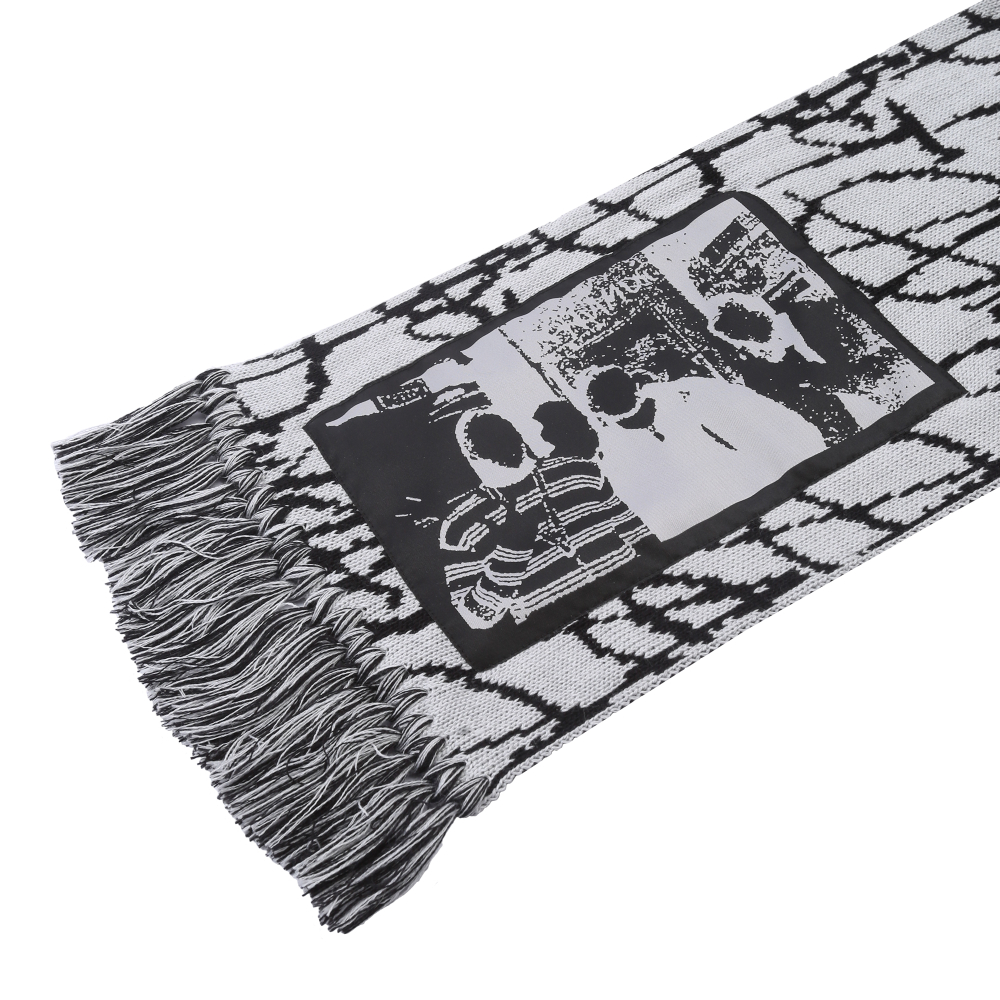 ANY ACT "LOGO" SCARF (GREY/BLACK)