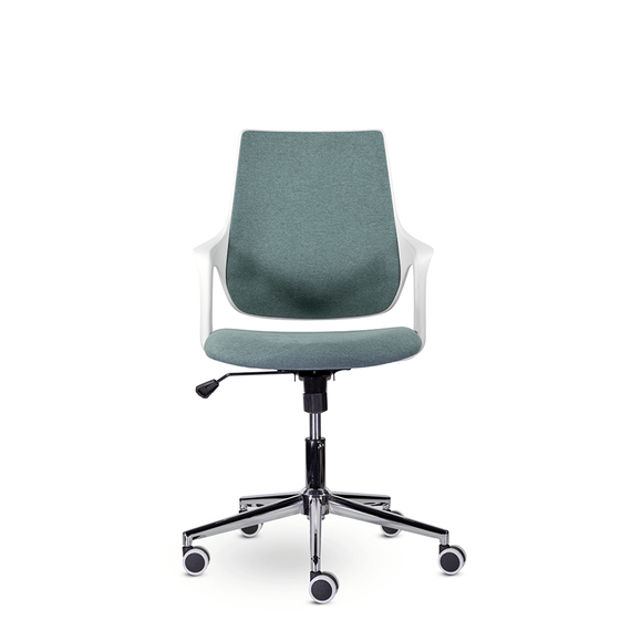 Кресло М-804 Ситро/Citro whitePL хром Ср QH21-1307 (бирюза)