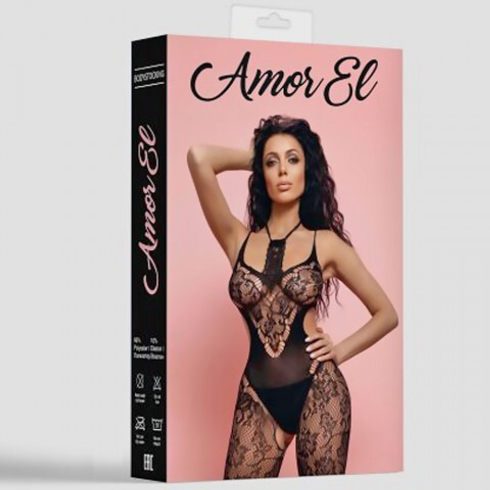 Боди-комбинезон с доступом Amor El Murzia, ажурная сетка, S-L