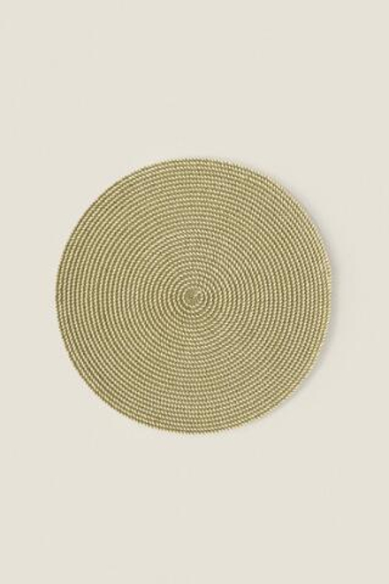 ZARA HOME БУМАЖНАЯ ПОДСТАВКА (УПАКОВКА ИЗ 2), ХАКИ