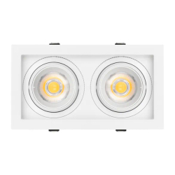 Светильник MS-VORTEX-BUILT-S210x117-2x20W Warm3000 (WH-WH, 40 deg, 230V) (Arlight, IP20 Металл, 5 лет) 057763