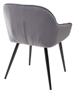 Стул BREEZE BLUVEL-14 GREY, велюр / черный каркас М-City