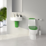 Унитаз-компакт "Best Comfort Green" (а/вспл,гор,ниж,2кн.Oliveira,лайм дюро м/лифт,clip up) (S Luxe)