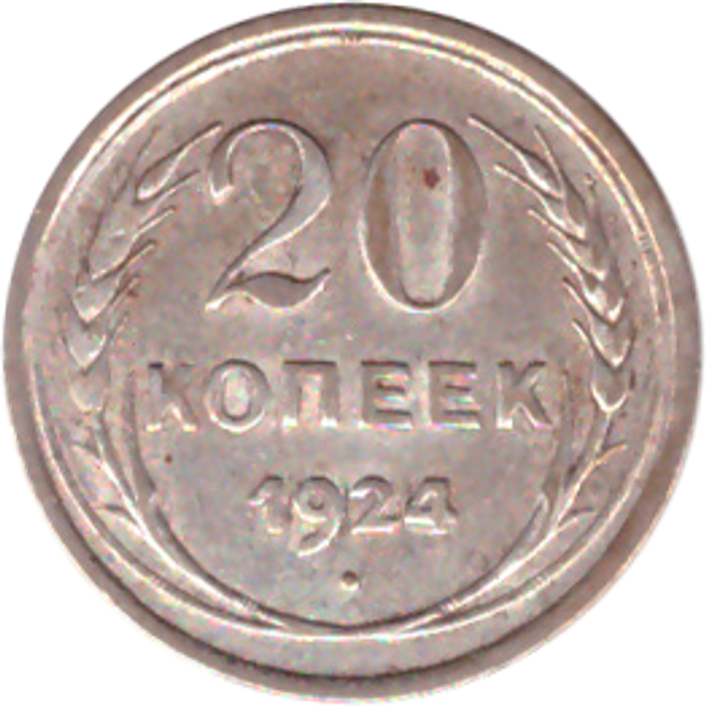 20 копеек 1924 года VF+ №2