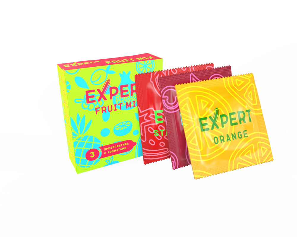 Презервативы Expert Fruit Mix 3 шт