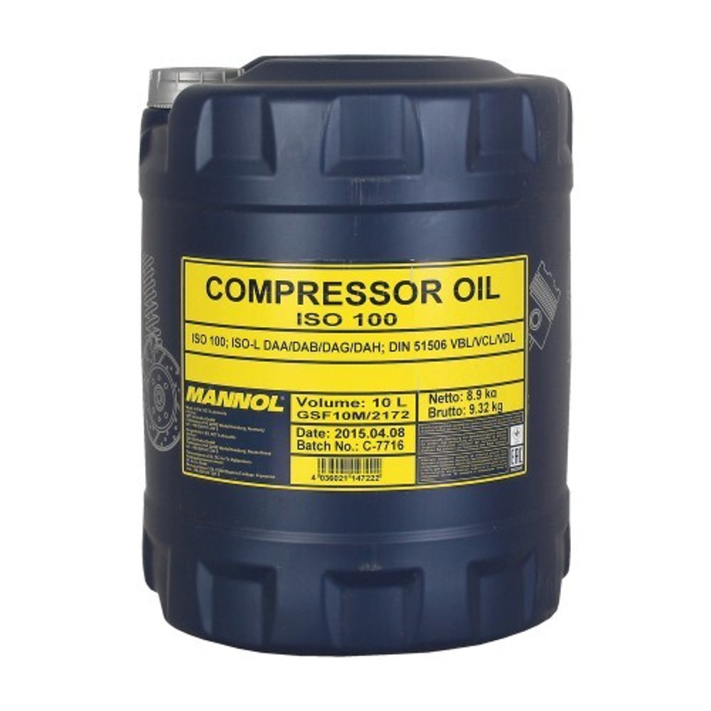 MANNOL Compressor Oil ISO 100 2902 Масло компрессорное, 10л