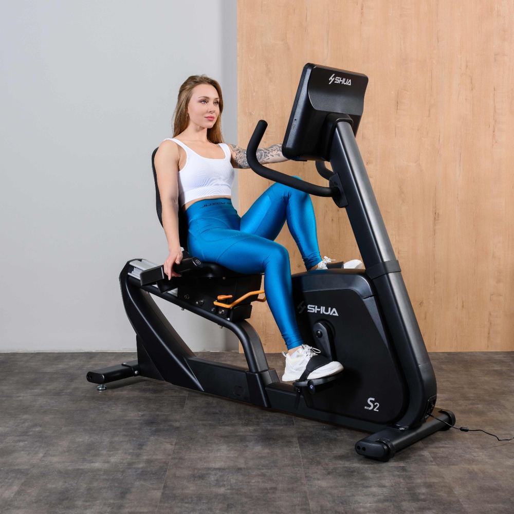 Велотренажер горизонтальный SHUA SH-B9100RT (Android display)