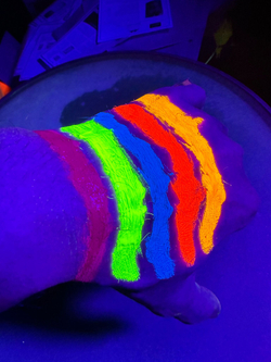 Флуоресцентный аквагрим AcidColors А01 набор маркеров 5 цветов по 10 мл.