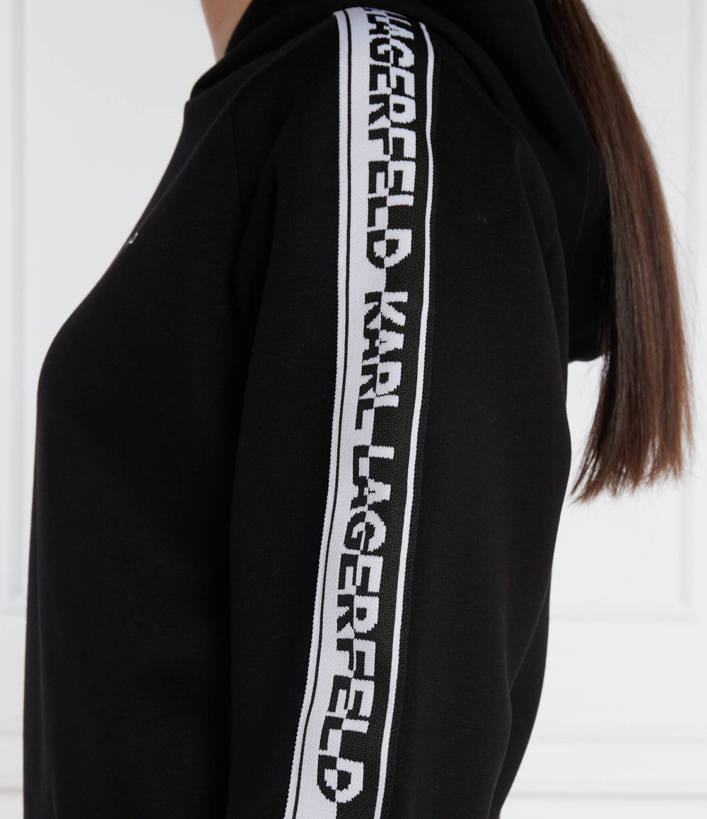 Худи logo tape hoodie Karl Lagerfeld - черный(241W1807)