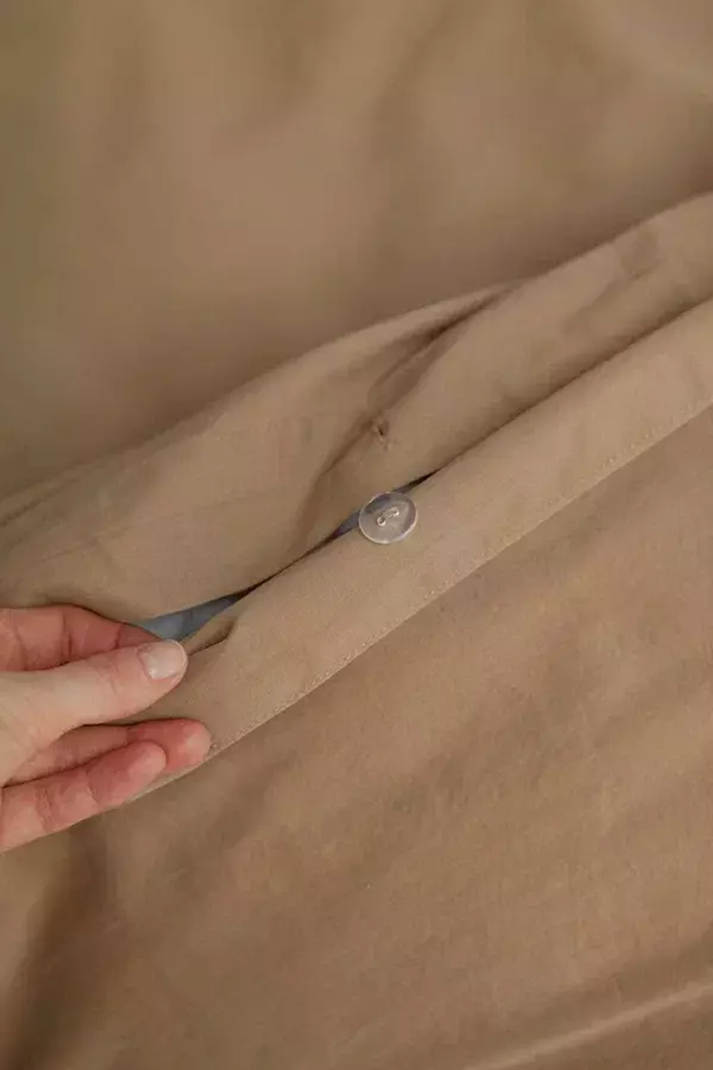 Постельное белье 2 спальное евро Luxberry Soft Silk Sateen бежевое