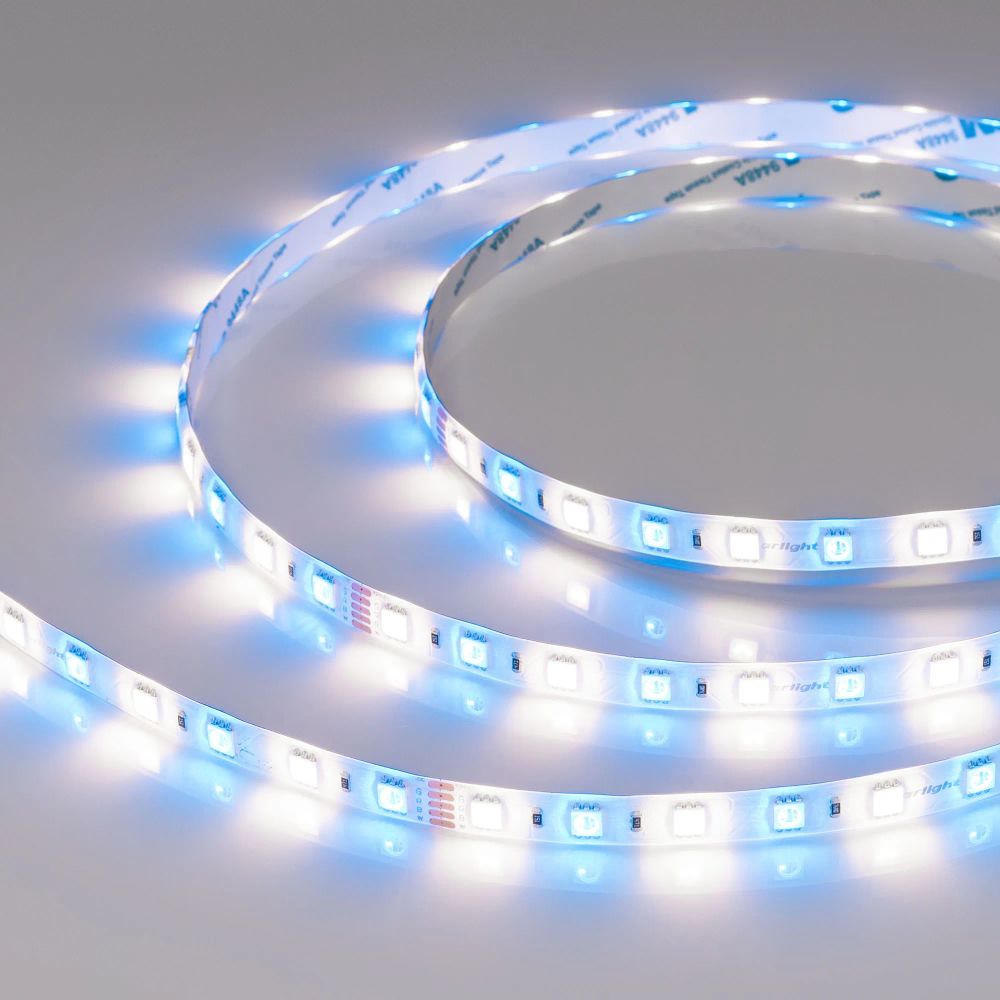 Светодиодная лента RTW-SE-B60-10mm 24V RGBW-Day (14.4 W/m, IP65, 5060, 5m) (Arlight, Открытый) 034154
