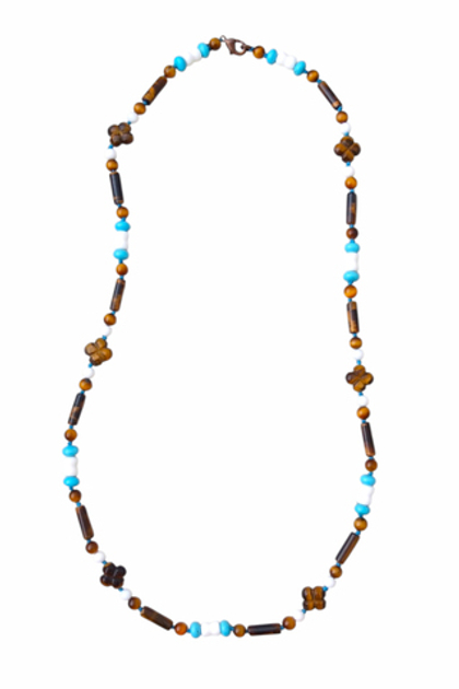 бусы из тигрового глаза София а-0213