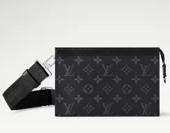 Бумажник Louis Vuitton Gaston Wearable, черно-серый