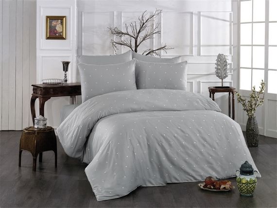 Постельное белье LOVEN'S серый хлопок deluxe GRAZIE HOME Турция