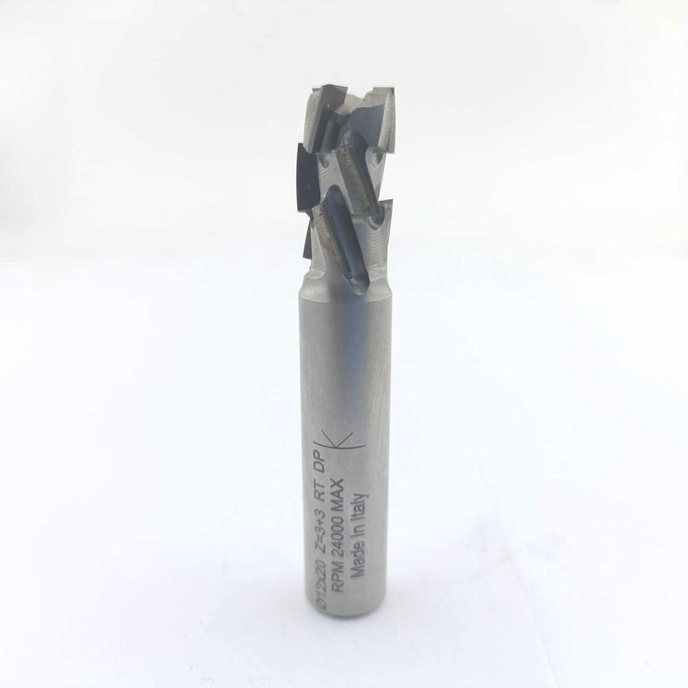 PCD фреза D.12x22 S.12x40 Z3+3 (3 DIV.) RH ITALY