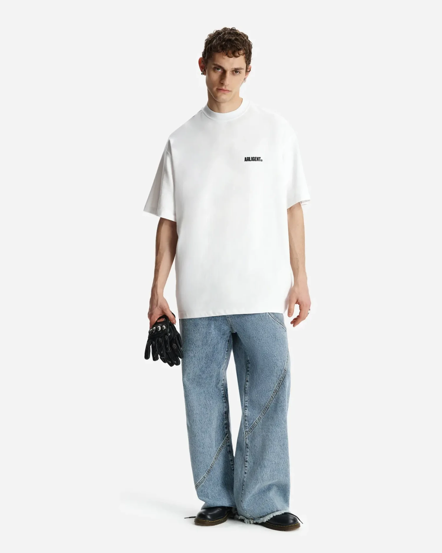 Футболка оверсайз из хлопка белая