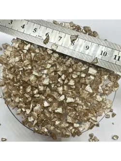 СТЕКЛЯННАЯ КРОШКА БЛЕСТЯЩАЯ БЕЖЕВАЯ 3 ФРАКЦИЯ