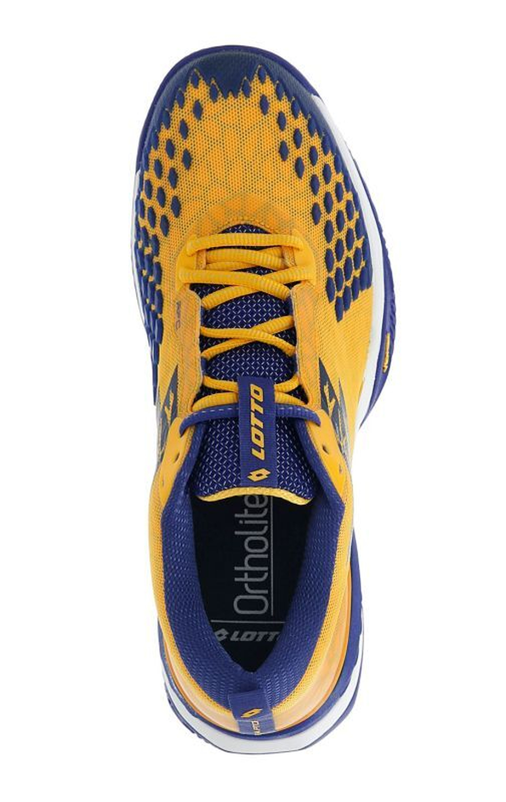 Мужские кроссовки теннисные Lotto Raptor Hyperpulse 100 Clay M - saffron/sodalite blue