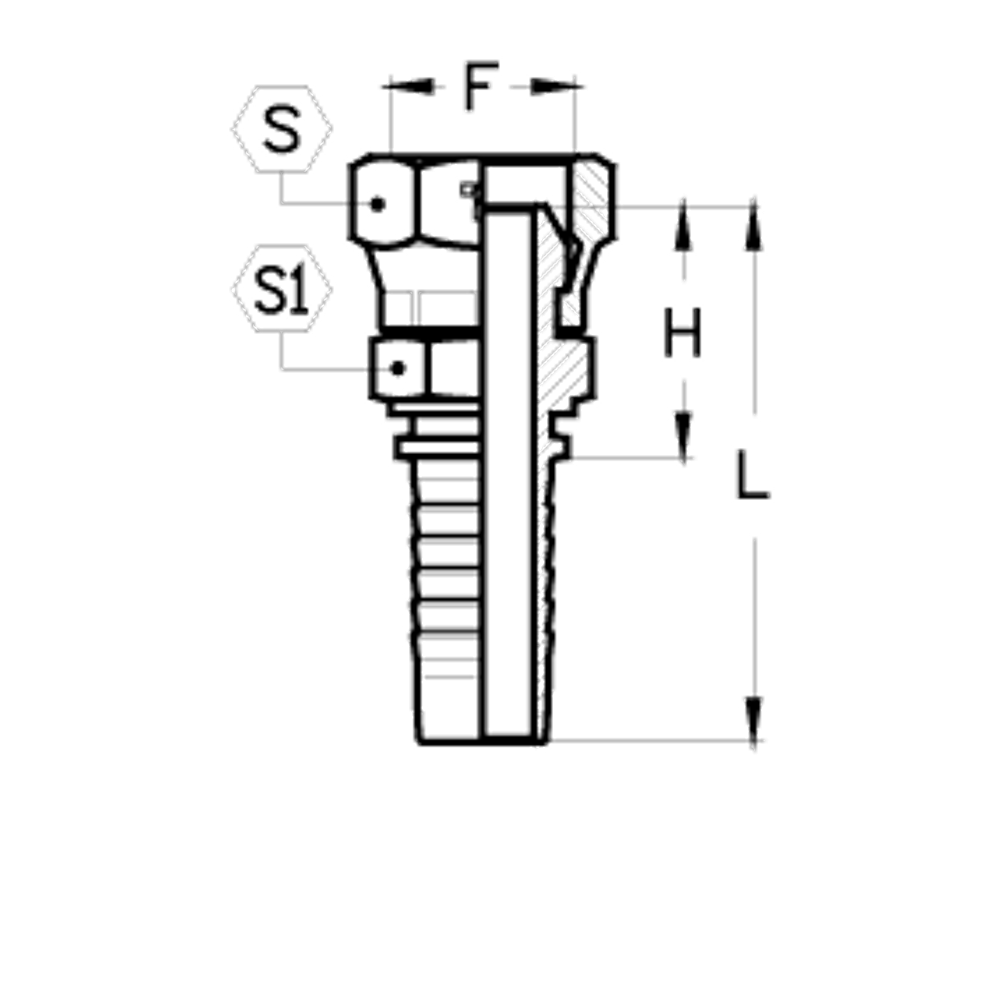 Фитинг DN 06 BSP (Г) 1/4