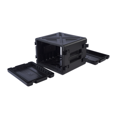 Ударопрочный пластиковый Рэковый кейс 8 юнитов KZCASE@RACK8U