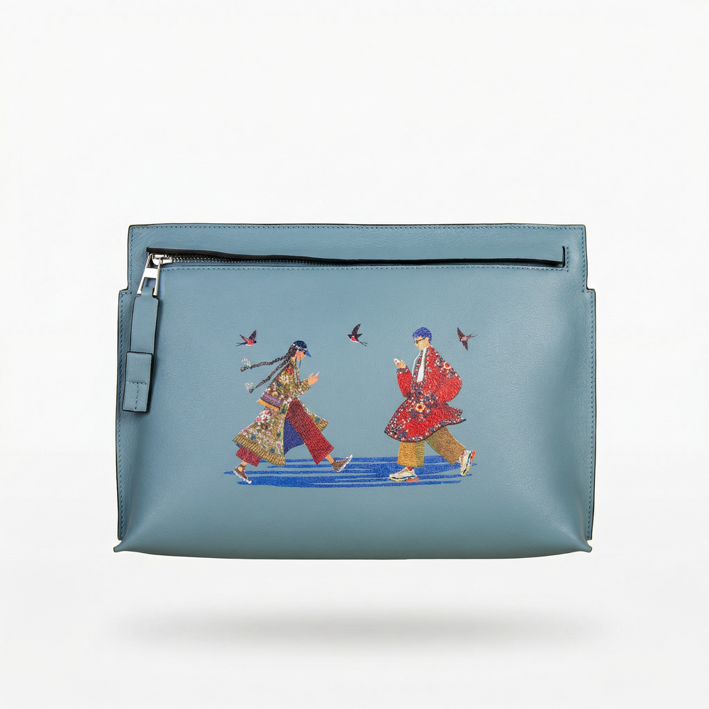 Клатч Qazaq Soul Asyl натуральная кожа