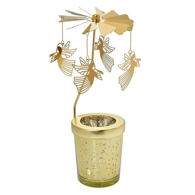 Подсвечник-карусель "Ангелы" Ø 8x17см