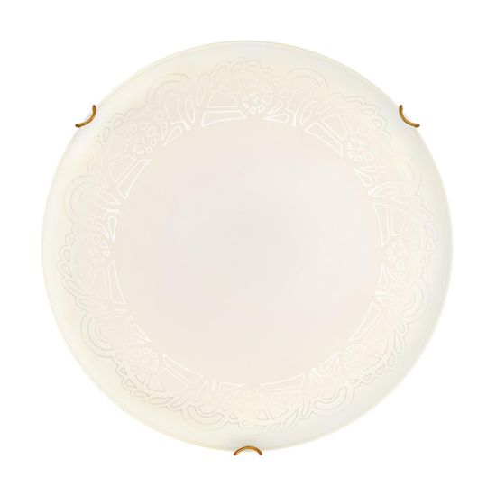 7602/DL SNOK SN Светильник стекло/белое/золото LED 48Вт 4000K D405 IP20 AMMONITE