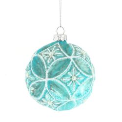 GAEM Украшение новогоднее Шар "Веселые ребята в бирюзовом" (блок 12 шт), D8 см, L36 W28 H11 см, 6в.