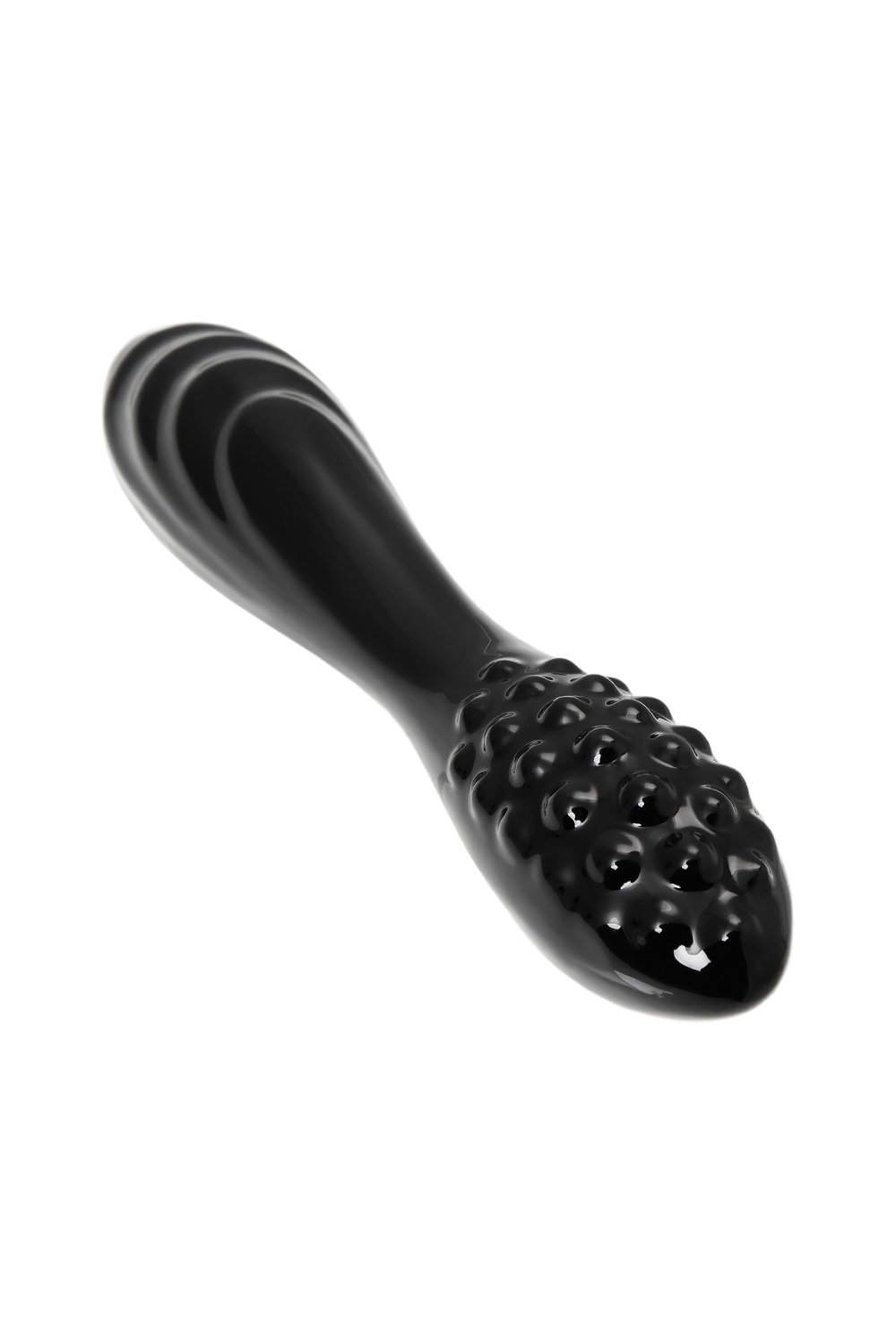 Двусторонний фаллоимитатор Satisfyer Dazzling Crystal 1, стекло, черный, 18,5 см