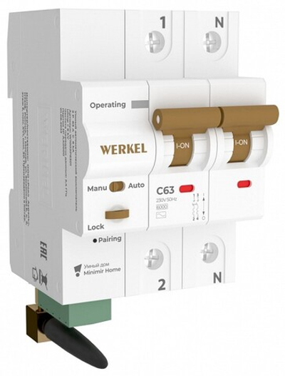 Автоматический выключатель 2P с Wi-Fi Werkel W1002P6301
