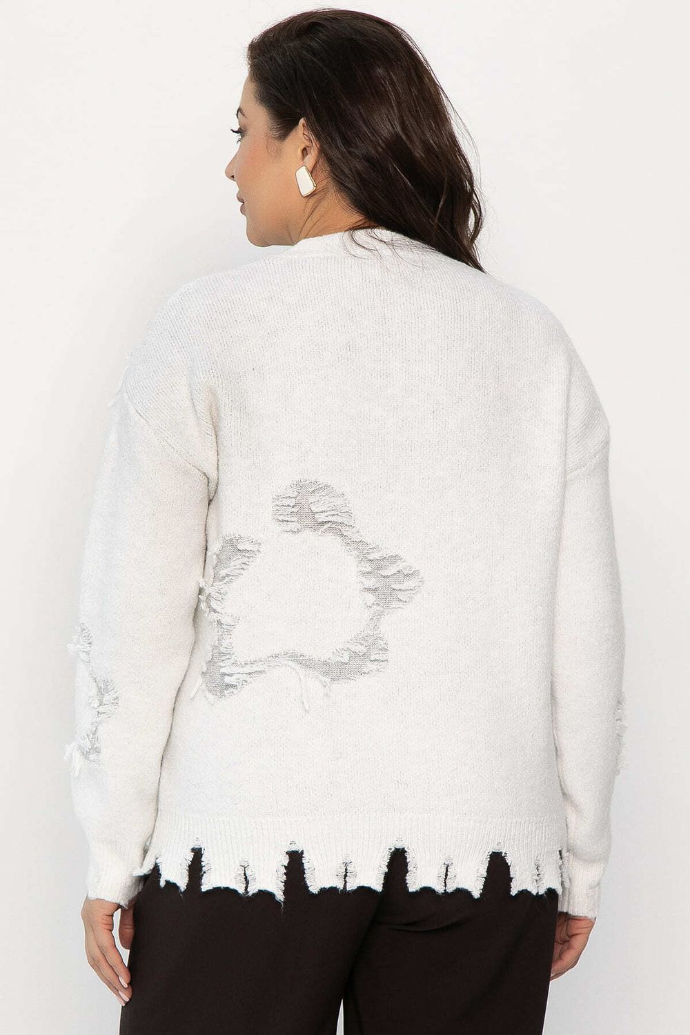 Свитер рваный Наиль (белый) Б14420-13М LT Collection