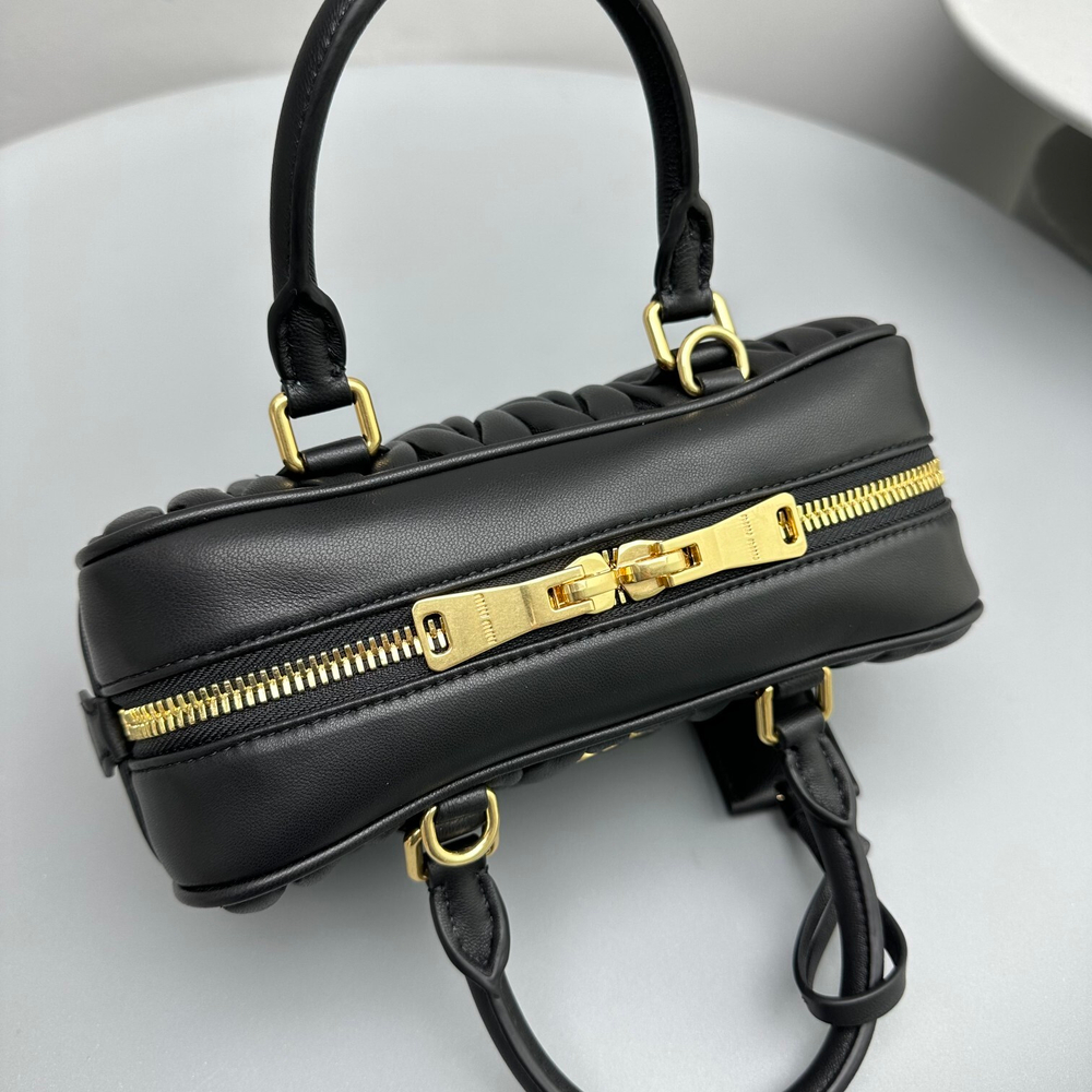 Miu Miu Matelasse Nappa Leather Top Handle Bag 24 cm