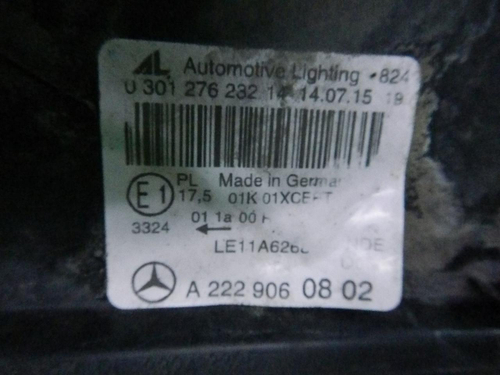 Фара правая Mercedes S W222 (2013-2017) LED