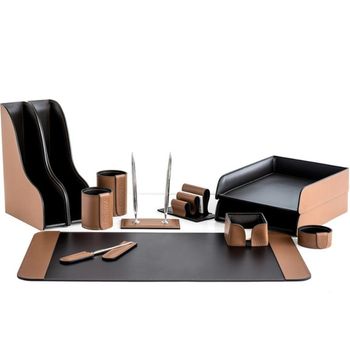 Настольный набор из кожи Cuoietto серии Business из 12 предметов (NBCTabCh12.1)