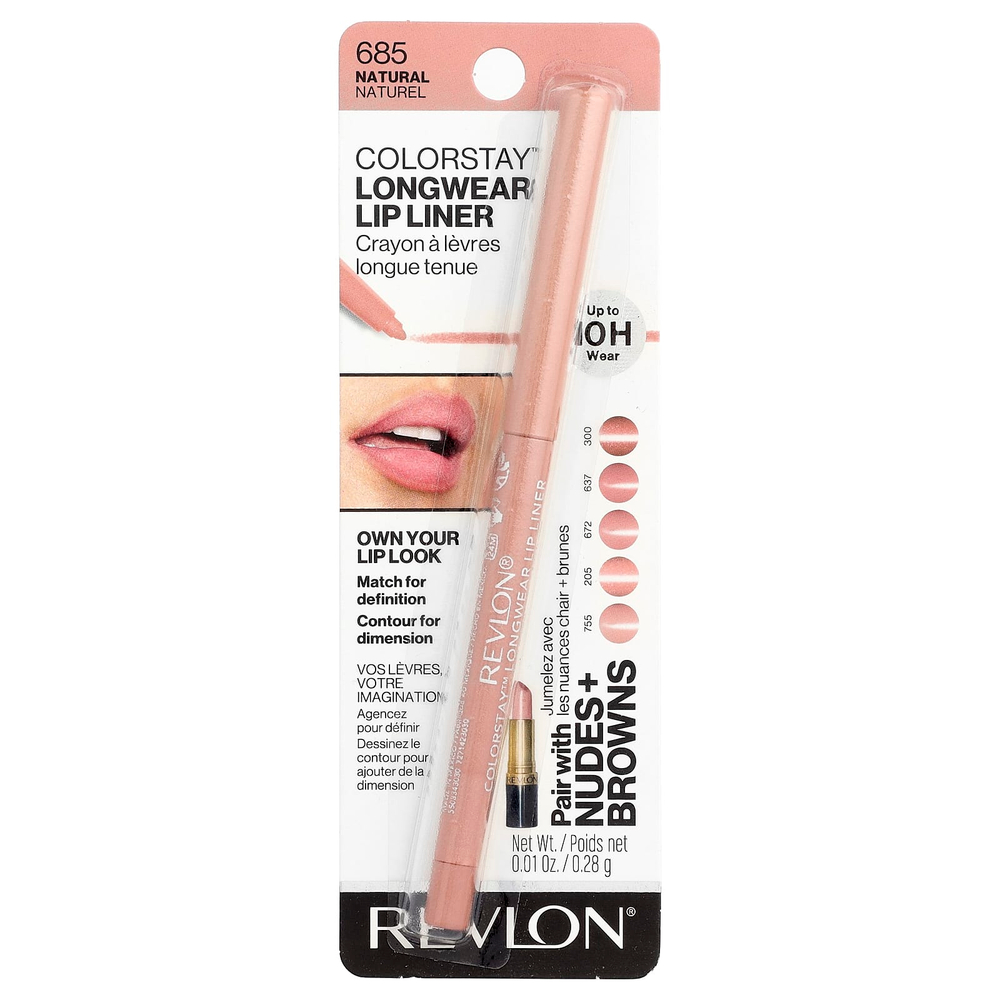 Revlon, Colorstay™, стойкий карандаш для губ, оттенок 685 Natural, 0,28 г (0,01 унции)